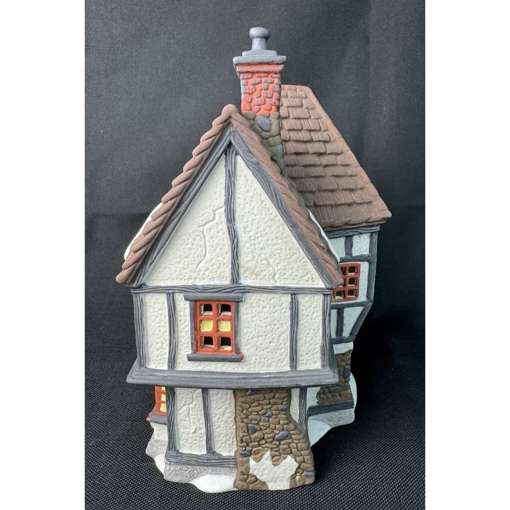 Department 56 Tutbury Printer #55689 w/Light Cord - Dickens' Village Series 1990